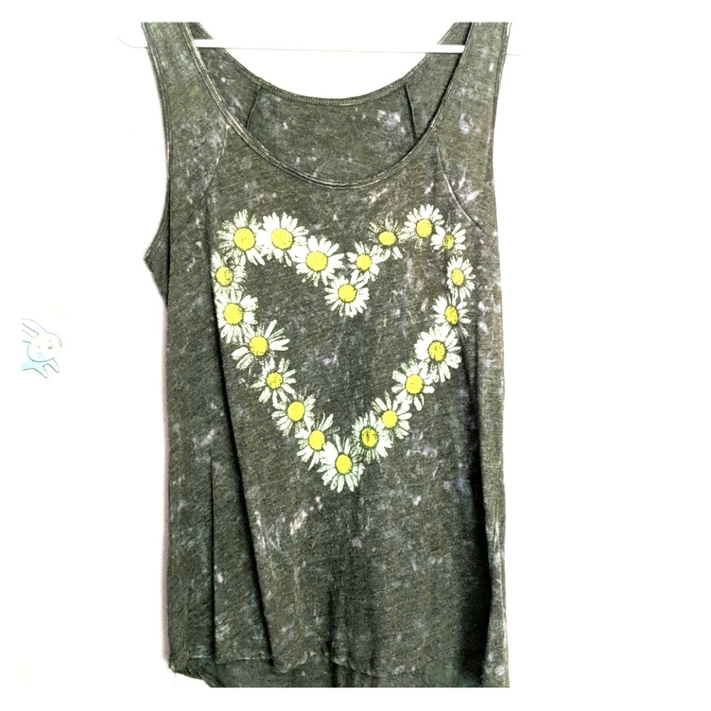 Cute Flower Heart Tank top